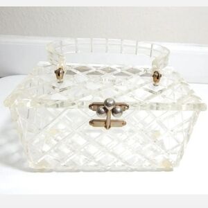 Charles S. Kahn Vintage Lucite Box Purse